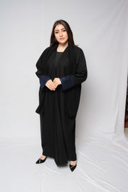 Black Printed Abaya