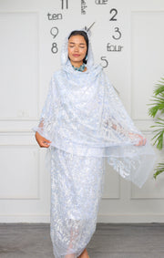 Baby blue Tulle Toub Laynary Bride