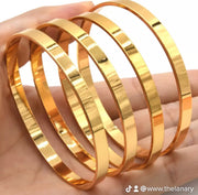 Plain Gold Bangles