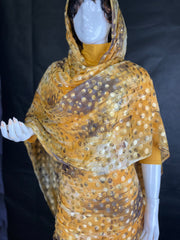 Yellow Silk Chiffon Toub